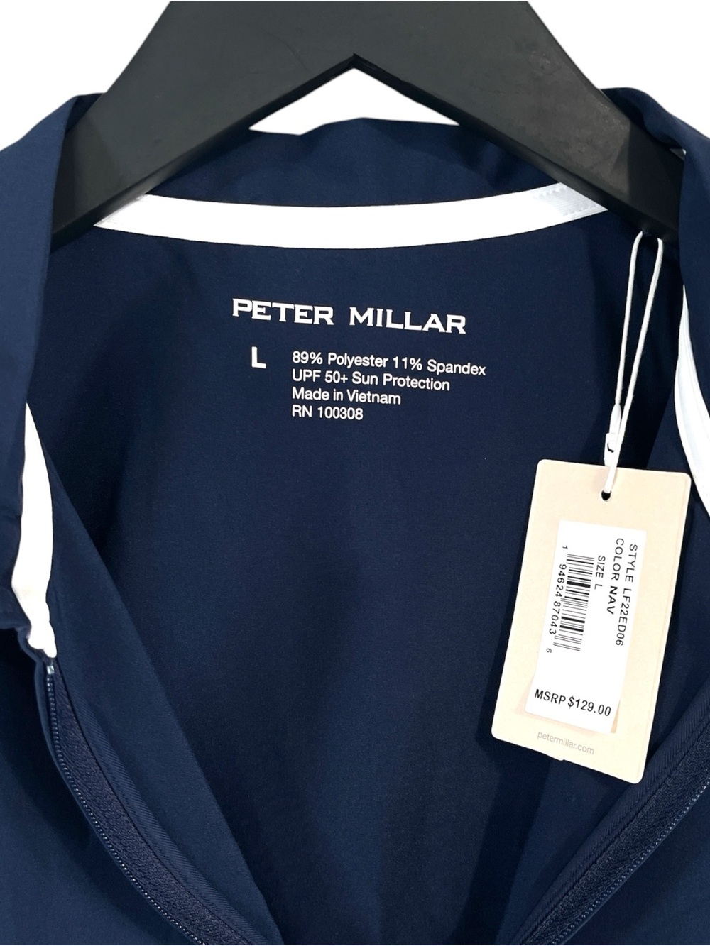 NWT Peter Millar Carner Sleeveless
Sport Dress Golf Tennis in Navy Size Large - Picture 8 of 9